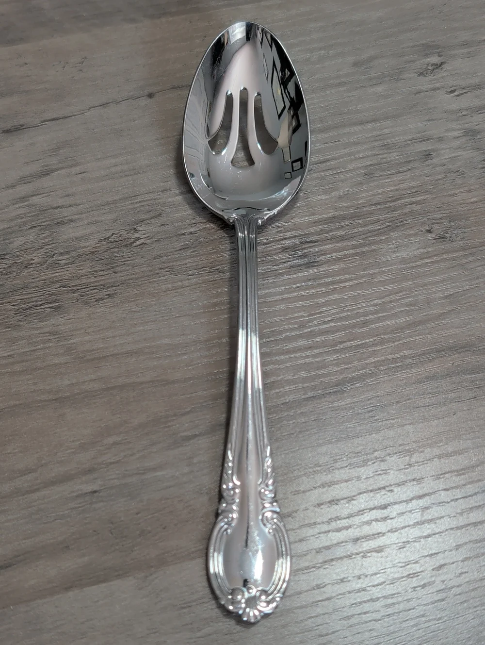 Vintage Pierced Serving Spoon